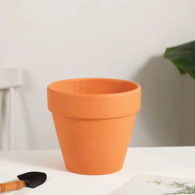 Red Mud Aquarium Decoration For Water Grass Fish Tank Mini Pot Polka Water Potted Planting Cylinder Cup Ceramic Flowerpot New