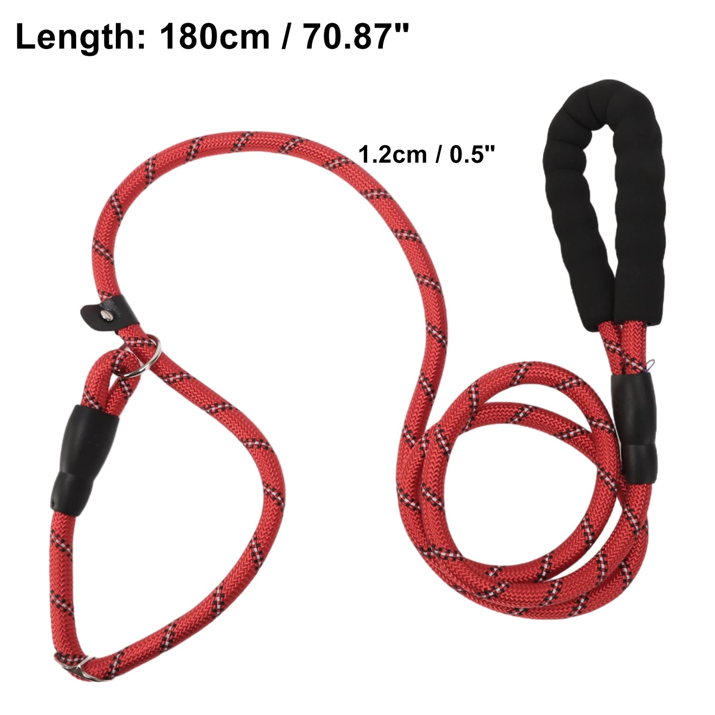UXCELL Dog Leash Nylon Dog Leash Sponge Handle Reflective Rope for Small Medium Large Dogs Length 130cm 180cm Diameter 1.2cm