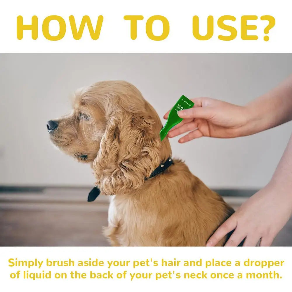 2Ml Pet Dog Cat Vitro Drops Long-Lasting Control Repel Fleas Ticks Lice Insect Remover Spray For Cats Kittens Dogs