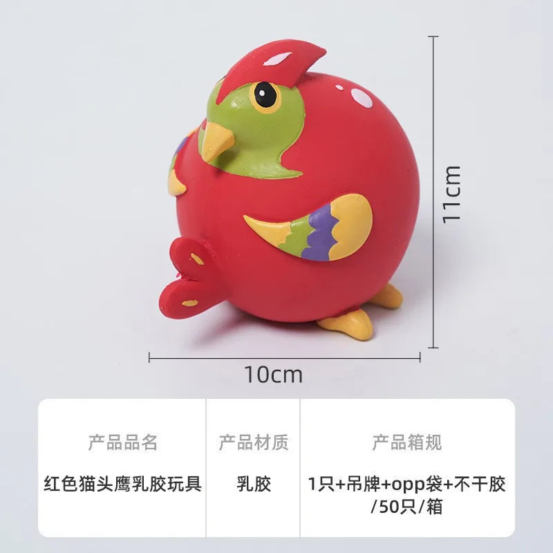 Dog Squeaky Rubber Toys Dog Latex Chew Toy Puppy Sound Toy Animal Bite Resistant Train Dog Supplies for Small Medium Large Dog