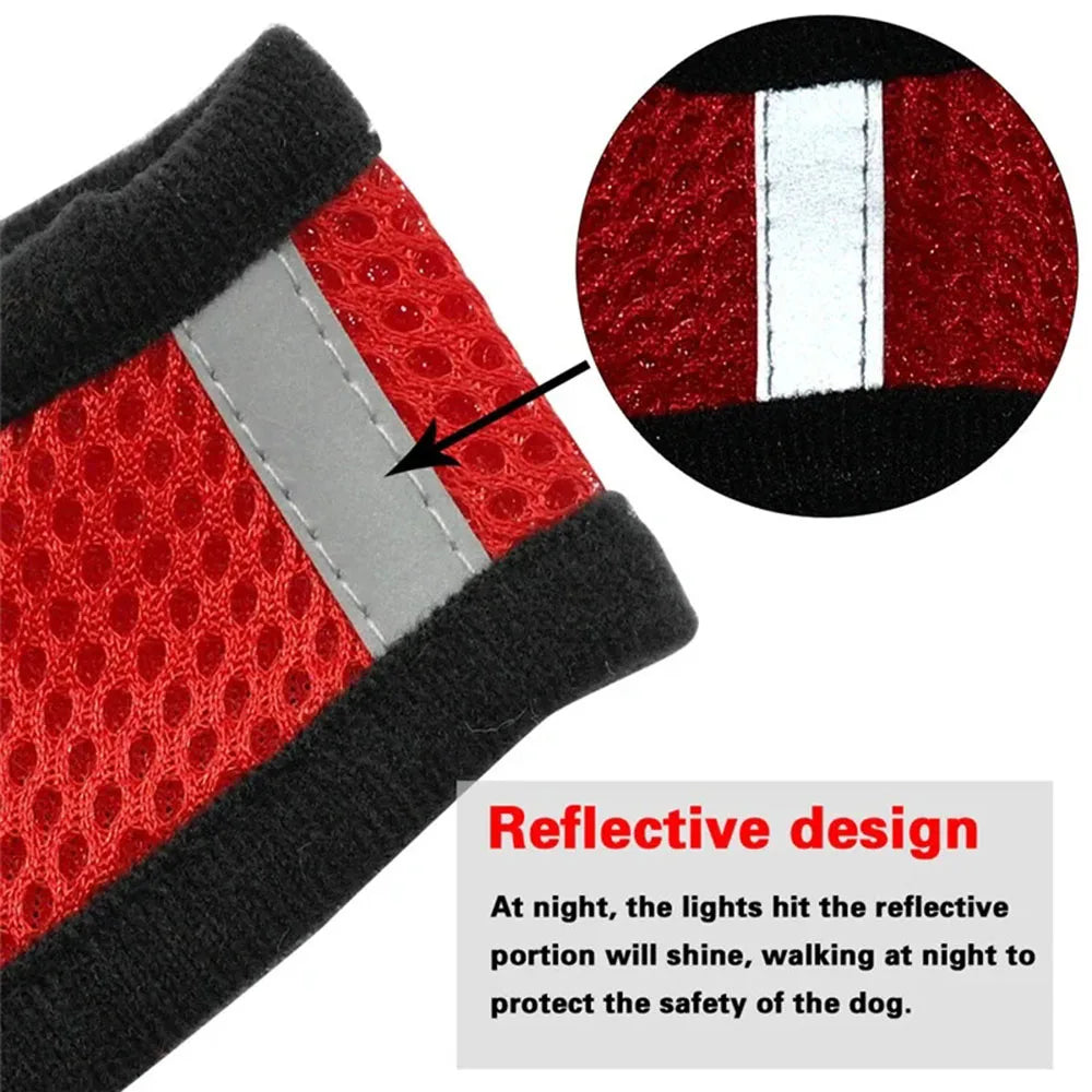 Cat Harness and Leash Escape Proof Adjustable Vest Harnesses for Cats Reflective Cat Harness Breathable Soft Kitty Puppy Harness