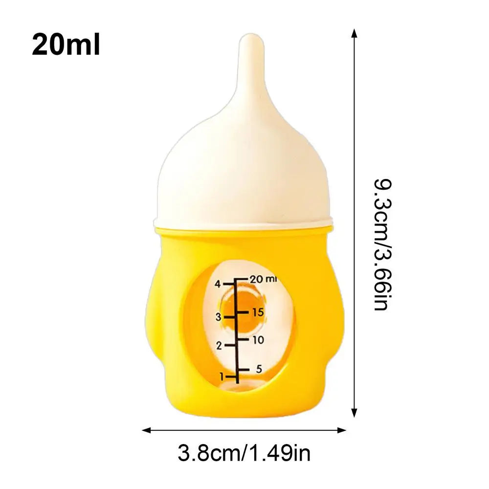 Pet Nursing Bottle Nursing Kitten Feeder Anti-Choking Silicone Feeding Nipple Small Animals Feeder with Visual Scale for Guinea