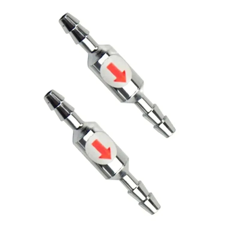 Stainless Steel Fish Aquarium Air Pump Check Valve One Way Non-Return Check Valve Aquarium Co2 System Air Pump Accessories