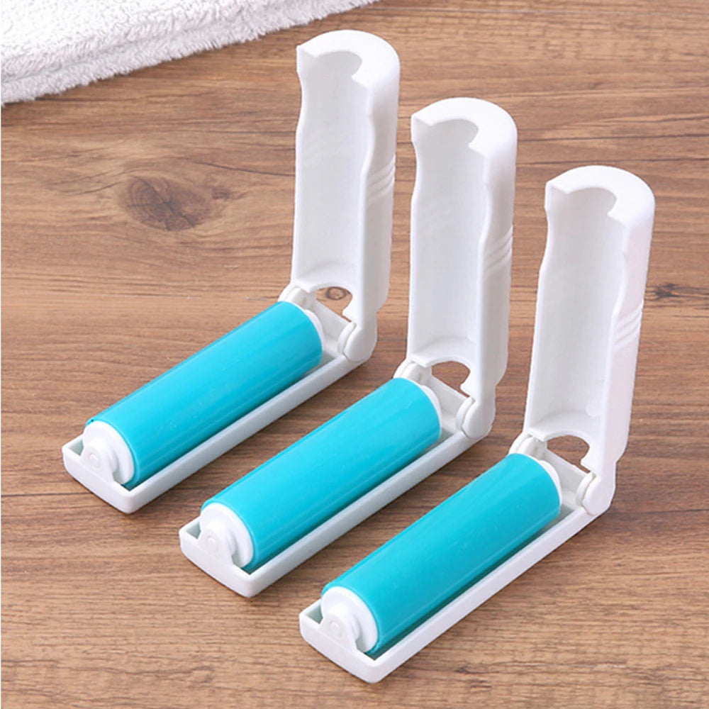 Washable Lint Sticking Roller Portable Pet Hair Remover Tool Reusable Roller Brush for Sofa Clothes Dog Cat Hair Sticking Roller