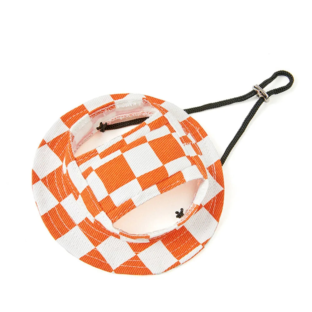 Pet Caps Puppy Round Brim Visor Hat Cat Dog Sun Cap with Ear Holes for Teddy Pug Chihuahua Shih Tzu Yorkshire Terriers Papillons