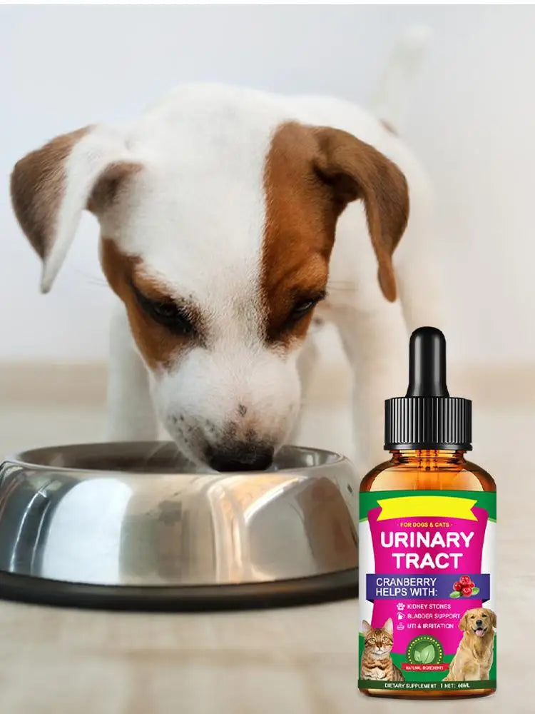 Powerful Cat Bladder Drops 60ml For Urinary Tract Care Powerful Bladder Stone Remover Promote Kidney Health Pet Health Care