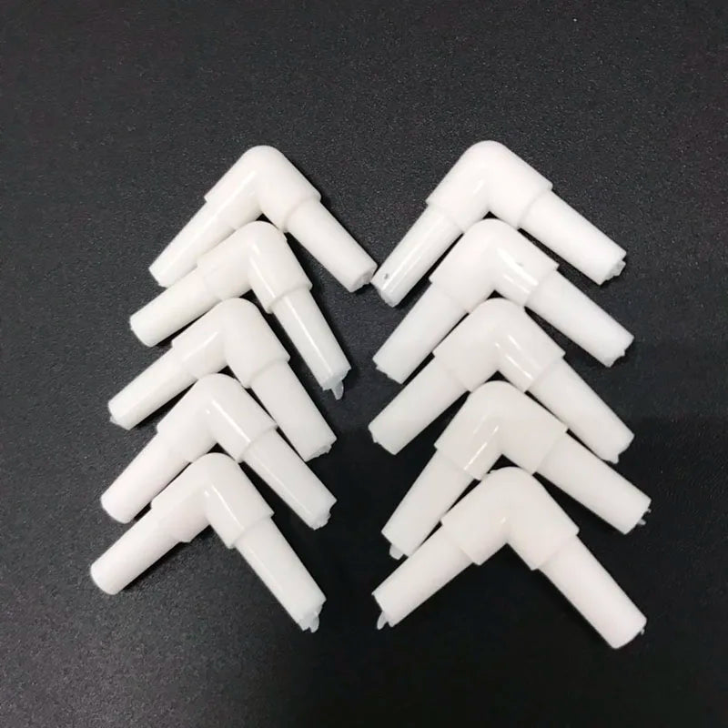 10pcs/lot 4mm Aquarium Air Tube Connector Elbow Y shape Fish Tank Accessories Air Pump Connector Control Valve Air Pipe Tubes