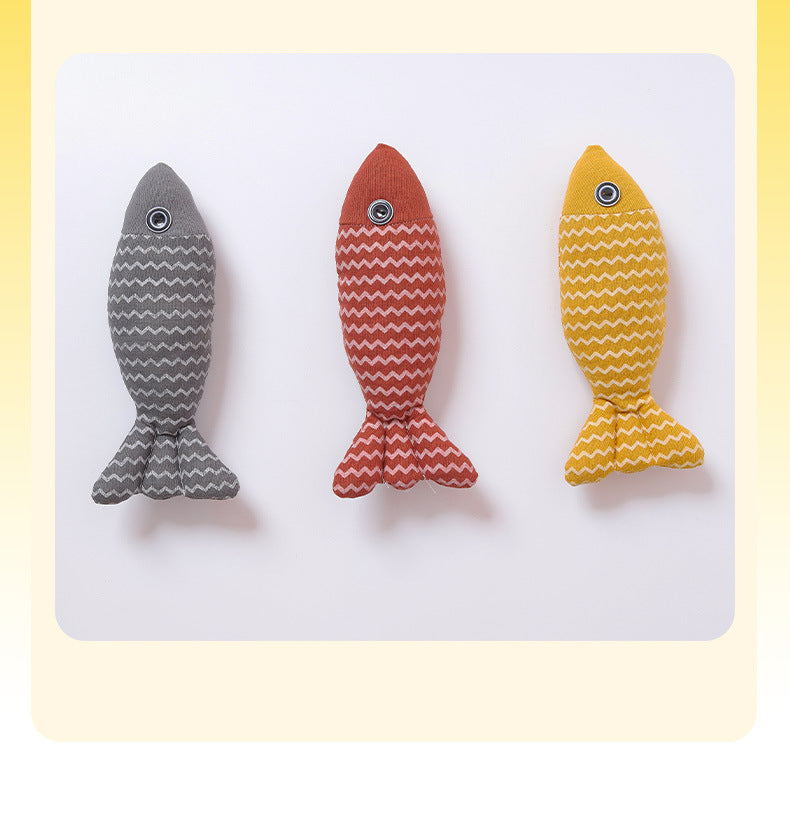 Teeth Grinding Catnip Toys Funny Interactive Plush Cat Toy Pet Kitten Chewing Vocal Toy Fish Bite Cat mint For Cats
