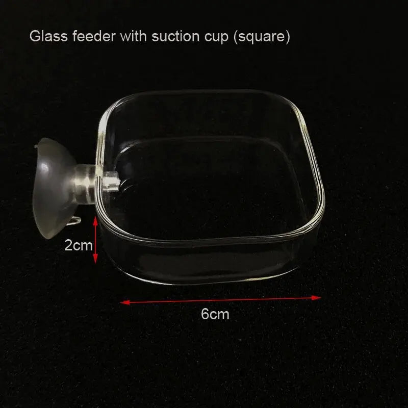 Acrylic Aquarium Feeder Tube Dish Transparent Fish Tank Shrimp Snail Shrimp Food Feeder Bowl Aquarium Feeding Set Accessories