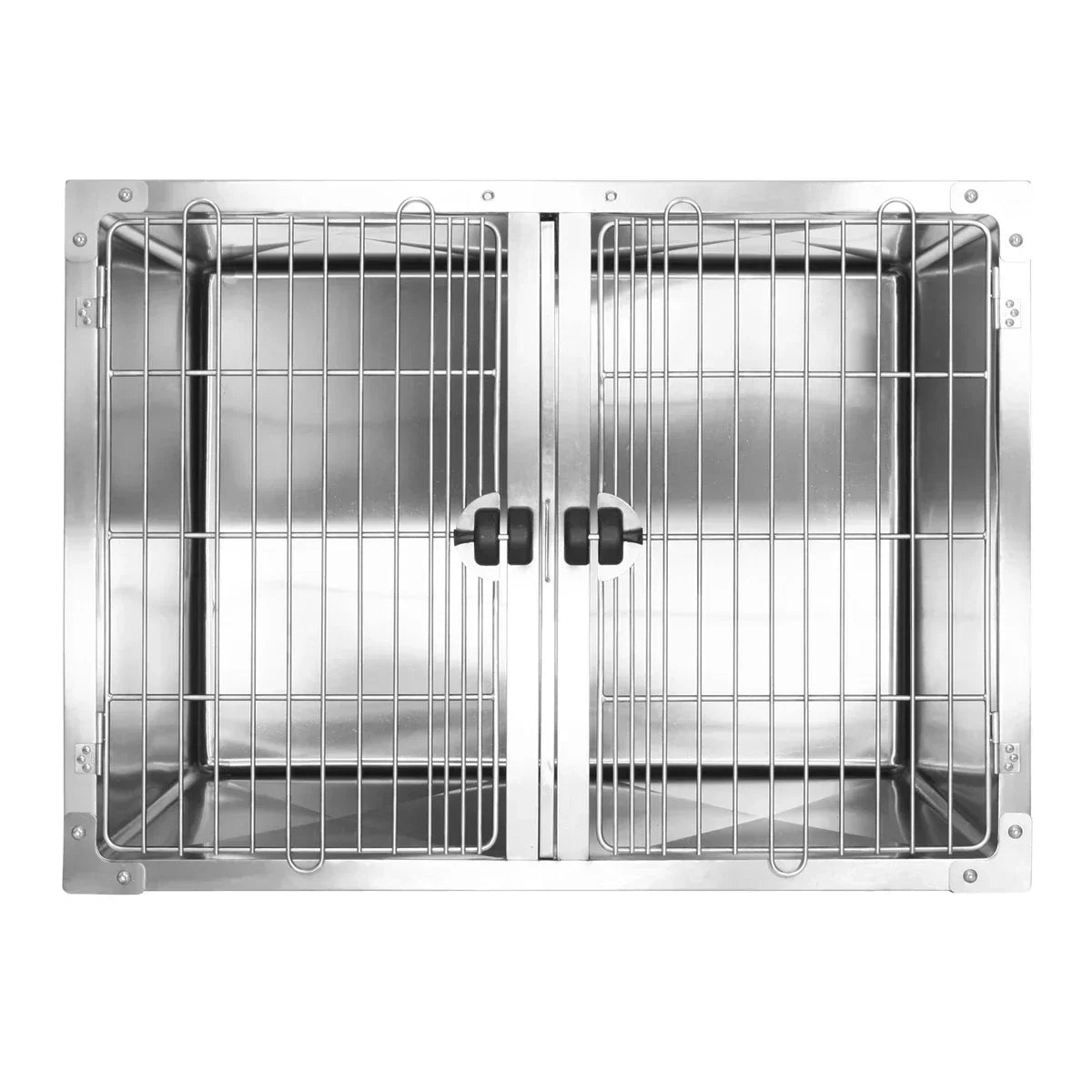 Stainless Steel Pet Cages for Dogs, Cats and Other Animals in Veterinary Hospitals and Clinics Three Sizes To Choose From