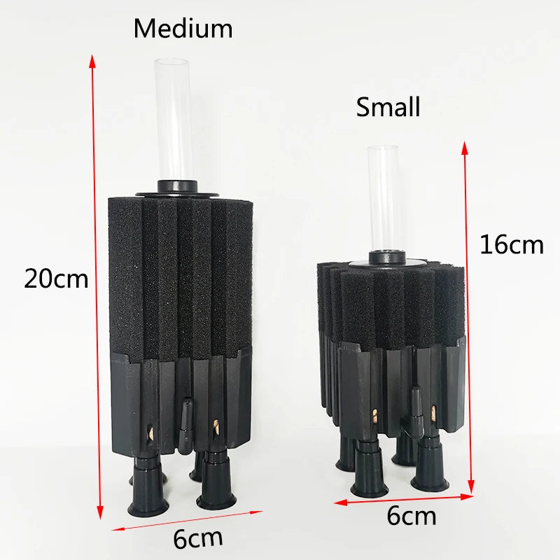 1Pcs Black Aquarium Filter for Aquarium Fish Tank Air Pump Skimmer Biochemical Sponge Filter Aquarium Bio Filters Filtro Aquario