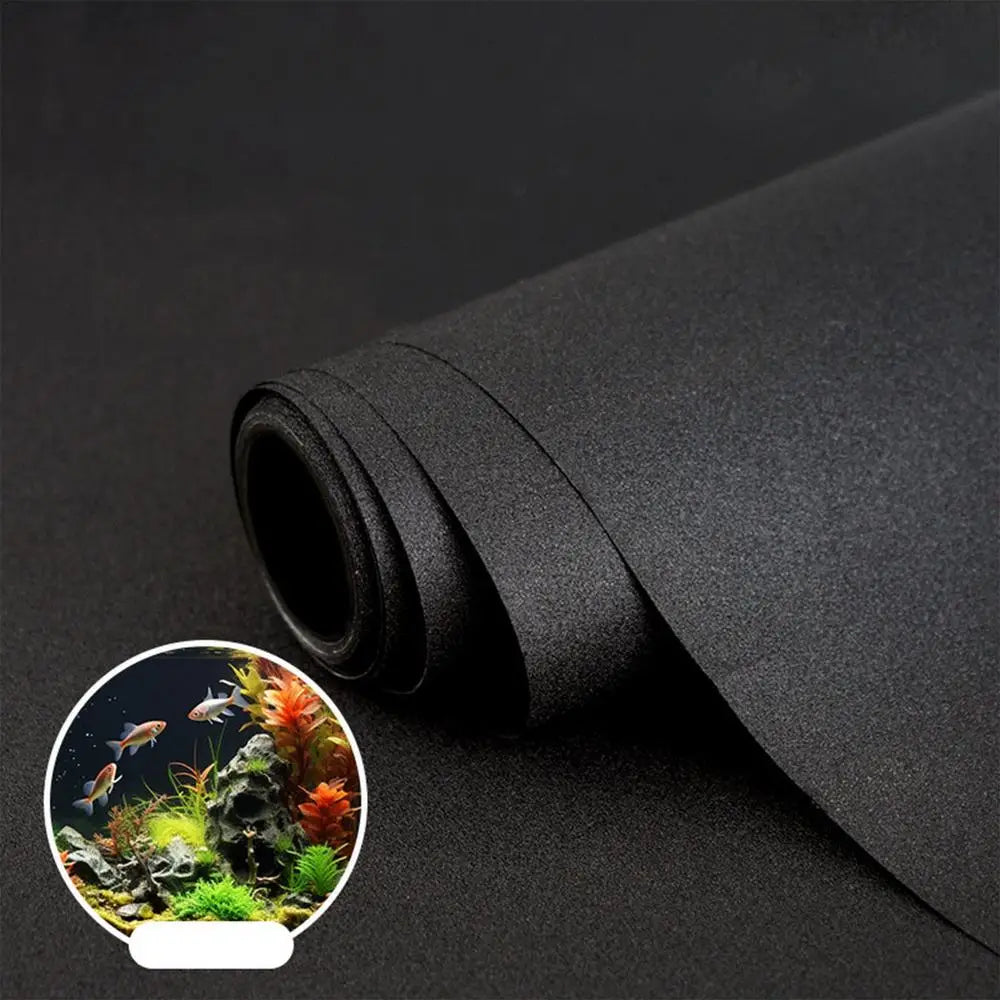 Static Cling Aquarium Background Static Cling Black Fish Tank Backdrop Aquarium Poster Background Aquarium Backdrop for Fish