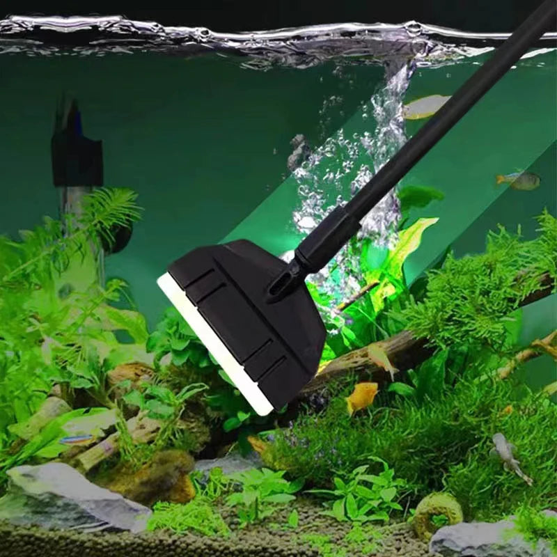 Light Weight Aquarium Algae Remover Scraper Blade Fish Tank Aquatic Water Plant Grass Cleaning Tools Cleaner Kit Accessories