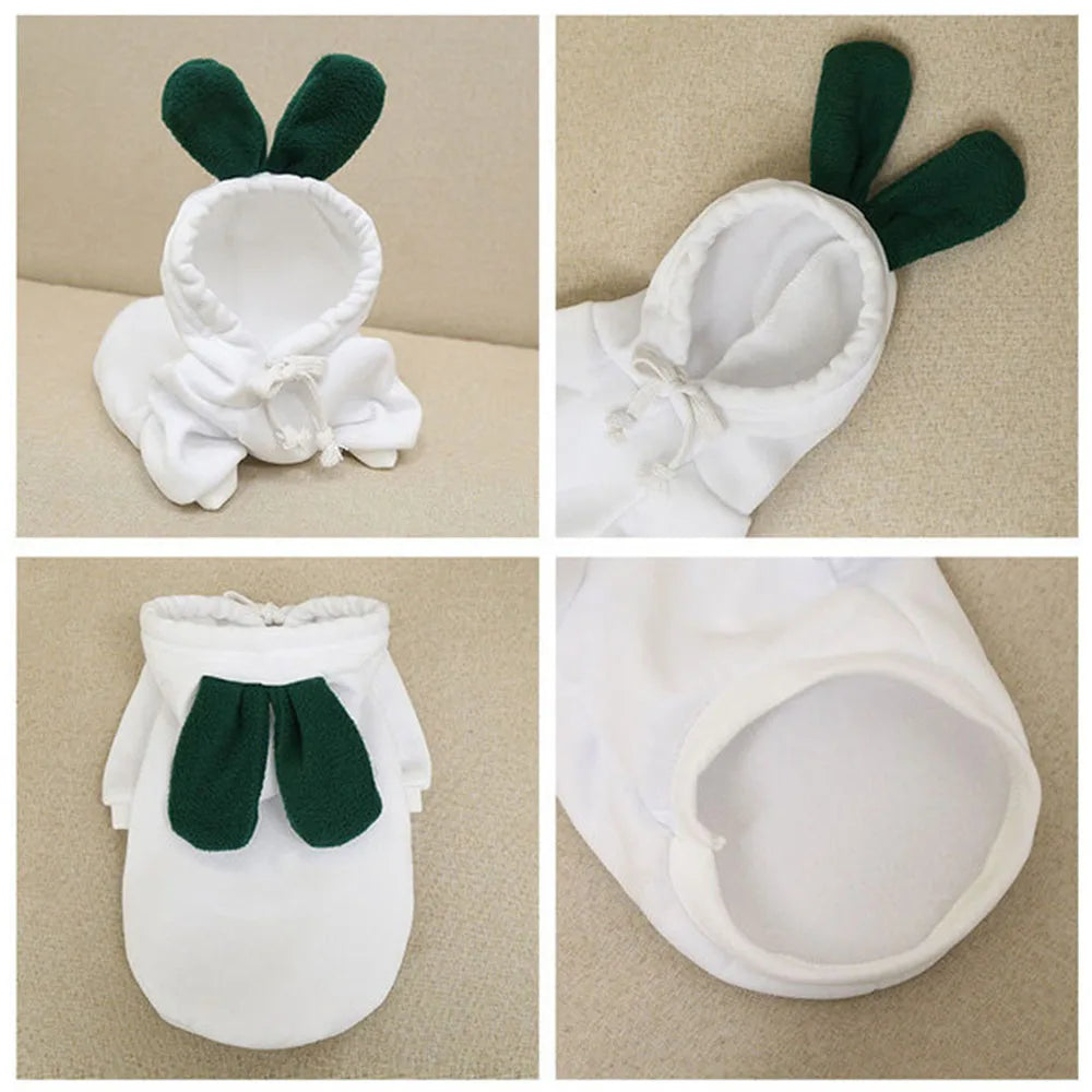 Cute Fruit Pet Costume Dog Clothes for Small Dogs Warm Fleece Doggy Hoodies Pet Dog Cat Clothing Puppy Sweater for Chihuahua Pug