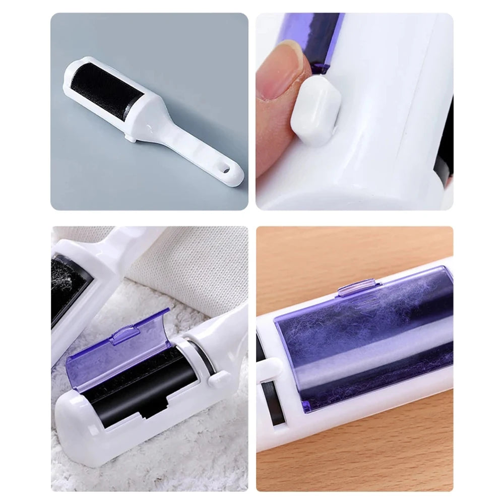 1PC Electrostatic Dry Cleaner Suction Brush Pet Hair Brush White Electrostatic Brush Wool Coat Cleaner Bristles