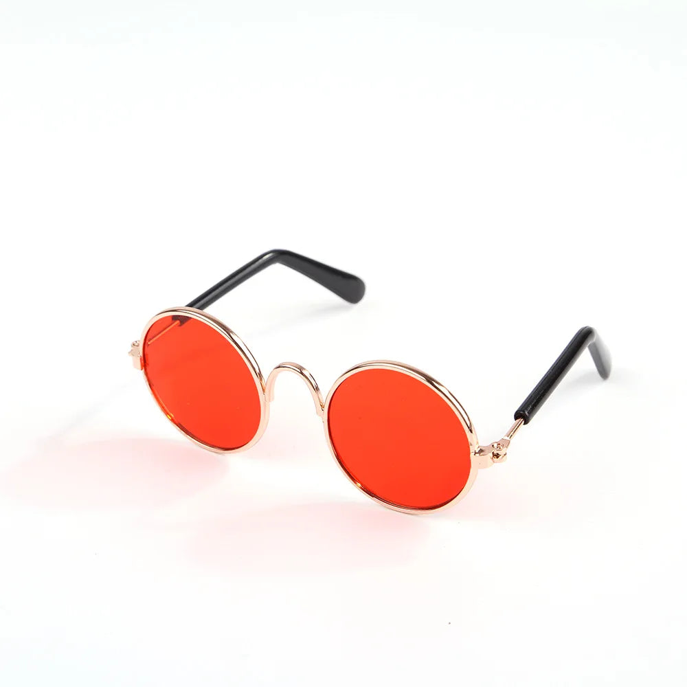 Vintage Round Pet Cat Sunglasses Pet Products for Small Dogs Dog Kitten Puppy Cat Accessories Reflection Eyewear Glasses