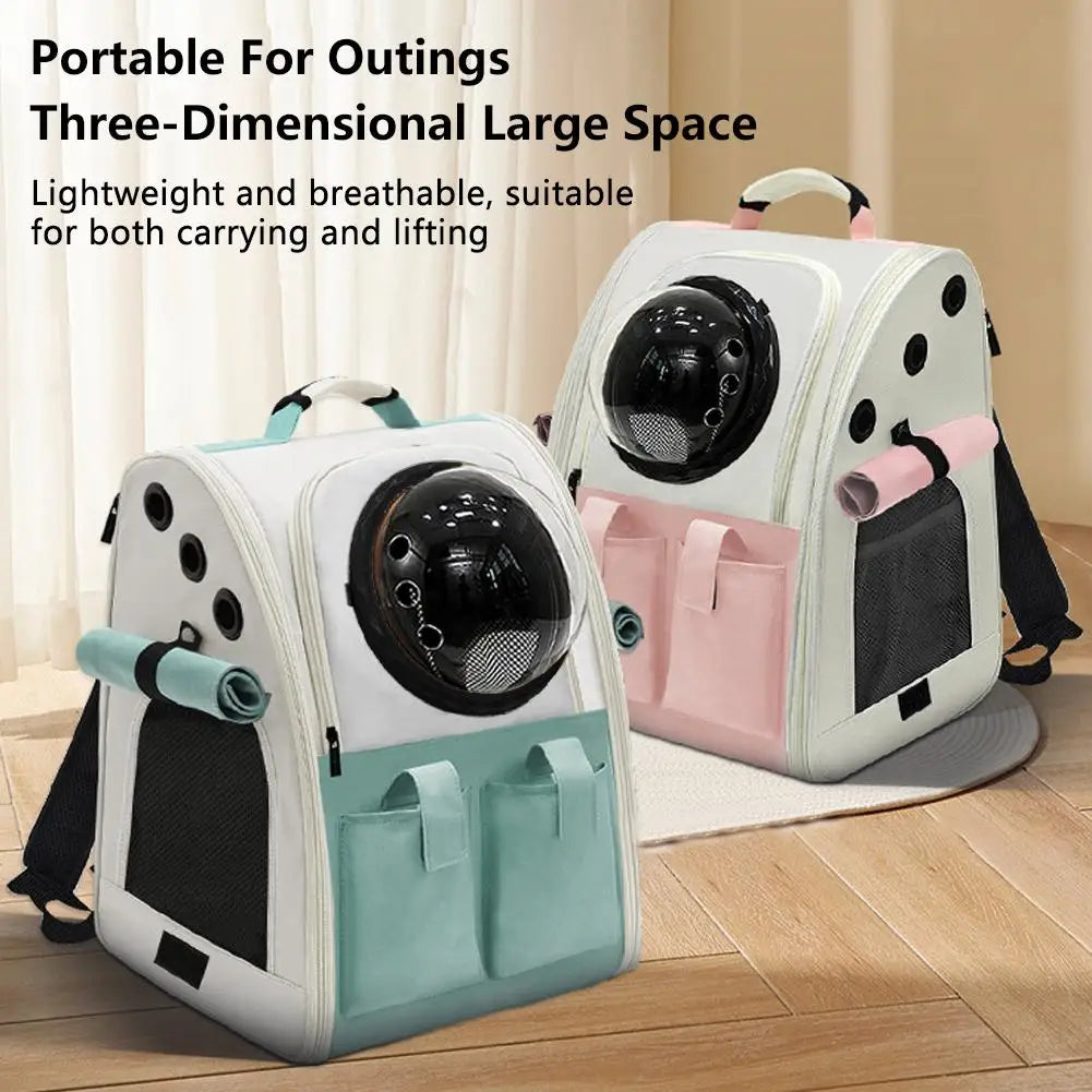Space Capsule Pet Bag Large Space Portable Backpack For Cats And Dogs Small Pet Capsule Foldable Safe And Breathable Comfortable