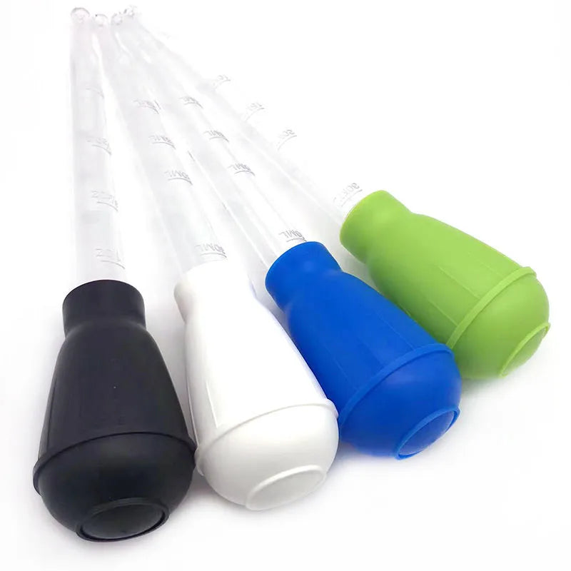 30ml Aquarium Clean Tool Pipette Fish Tank Siphon Pump Water Changer Aquarium Accessories with Extension Tube Four Colors