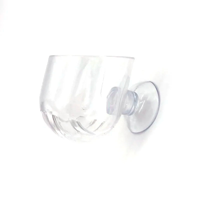 1pc Plastic Automatic Feeder With Suction Cup For Aquarium Red Worm Feeding Fish Tank Cone Live Food Tapered Hopper Basket New