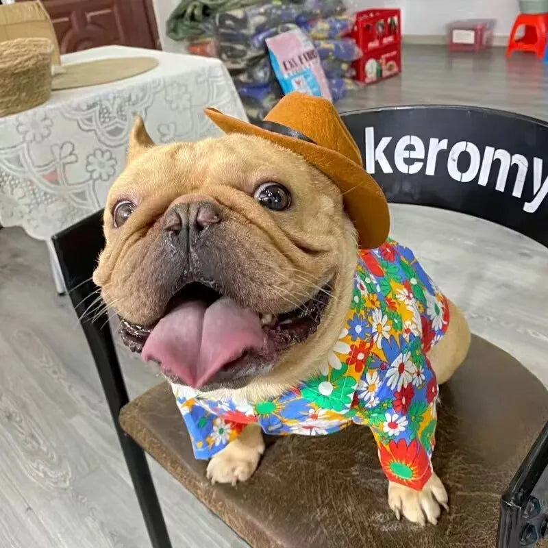 Pet Hat Dog Cat Western Cowboy Hat Halloween Pet Outdoor Caps Funny Retro Photo Prop Dog Accessories Doll Decor Pet Products