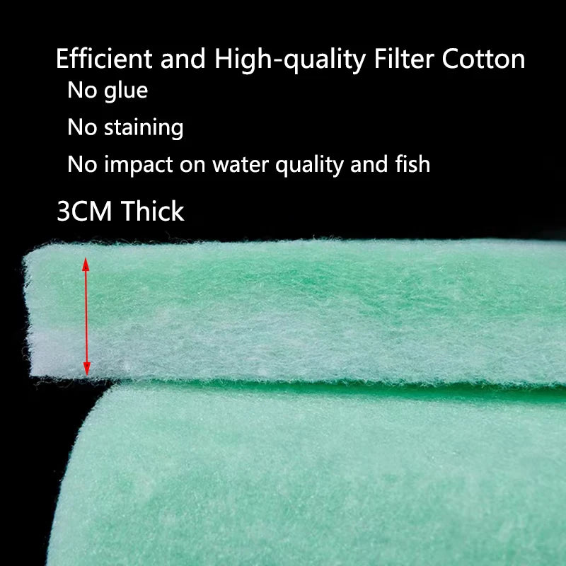 Practical Biochemical Aquarium Cotton Sponge Fish Tank Filtration Foam Green Spongs Aquarium Accessories Water Filter Cotton Mat