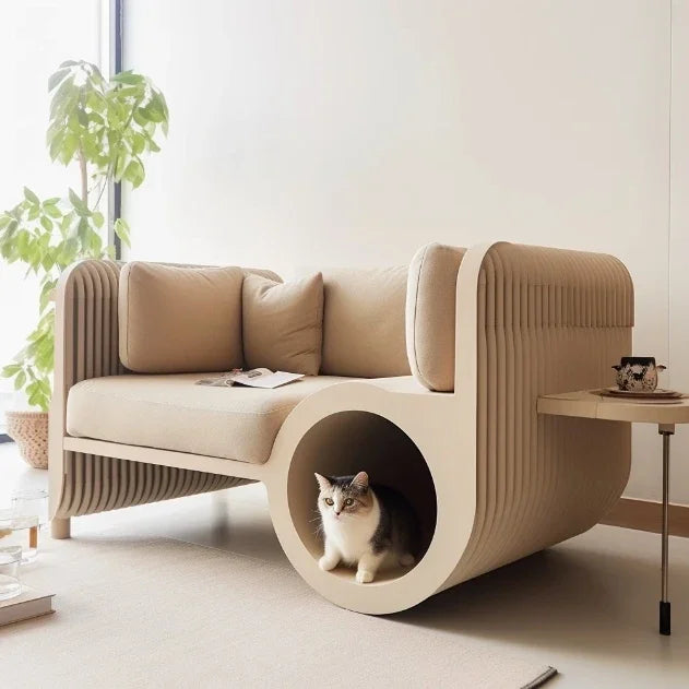 3D Print Cat Bed Kennel Pet Sofa Scratch-Resistant Easy to Clean Pets and Humans Sharing Furniture Customized