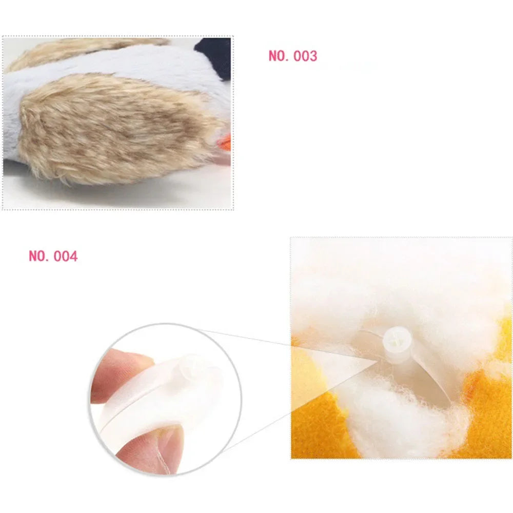 Durable Plush Duck Dog Toy for Aggressive Chewers Pet Mallard Duck Dog Toy Squeaky Plush Puppy Toy for Small Medium Large Dogs