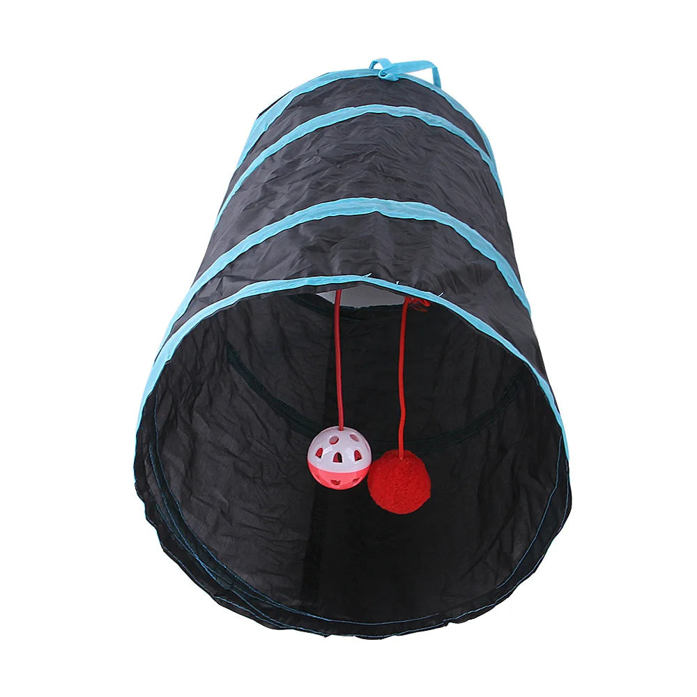 Cat Tunnel Foldable Cats Tunnel Cat Toy Breathable Drill Barrel for Indoor loud paper Pet Supplies Cat S Y Pass Play Tunnel