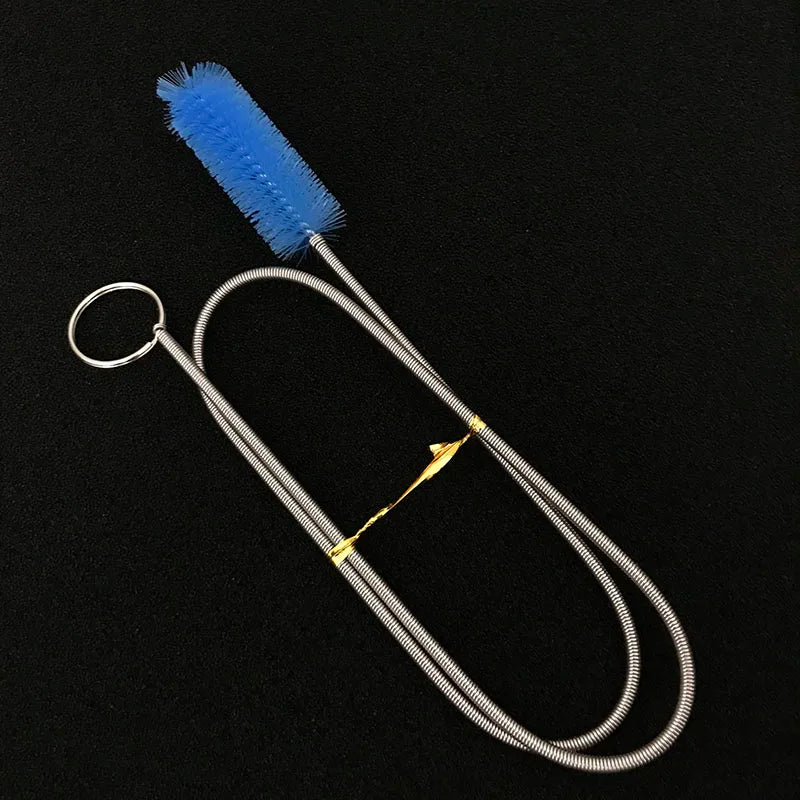 Aquarium Pipe Cleaning Brush Fish Tank Cleaner Tube Stainless Steel Water Filter Air Tube Flexible Double End Hose Accessories