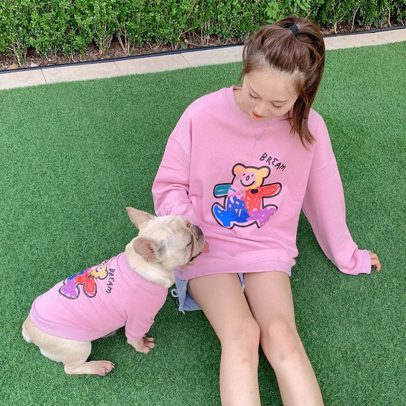The New Dog Costume Dog Clothes for Small Dogs Parent-child Wear Spring and Autumn Pure Cotton Three Colors Seven Sizes