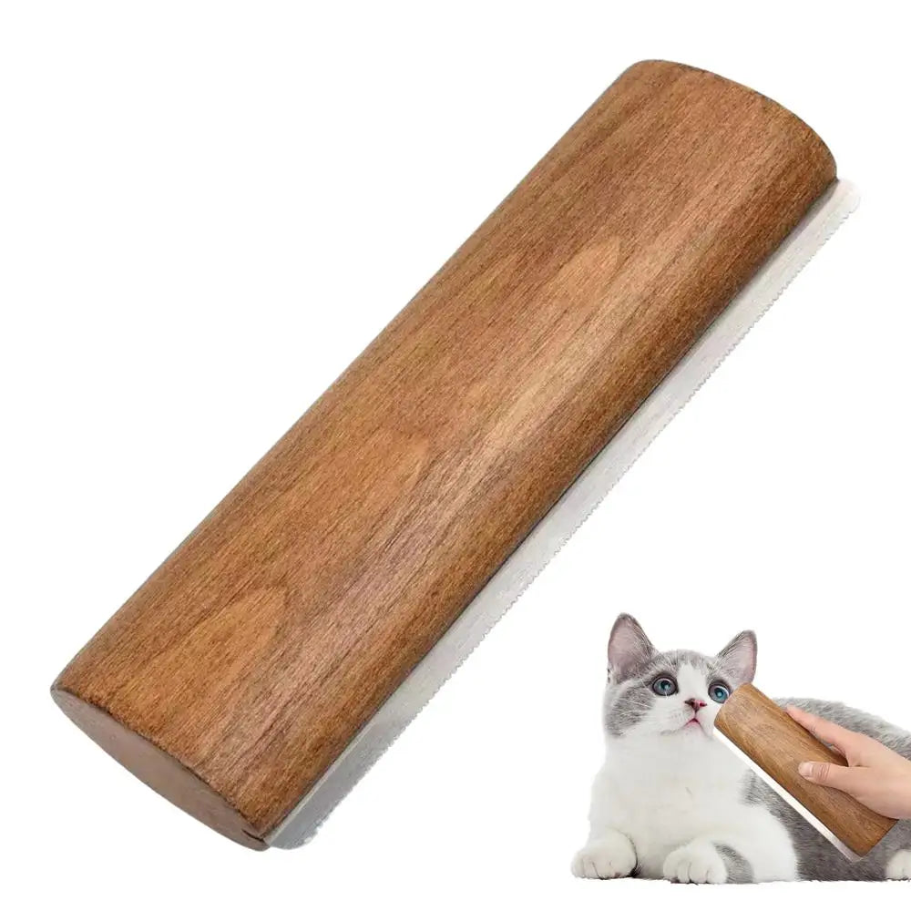 Dog Brush For Short-Haired Dogs Wooden Handle Slicker Brush For Dogs & Cats Cat & Dog Grooming Slicker Brush For Pets Grooming