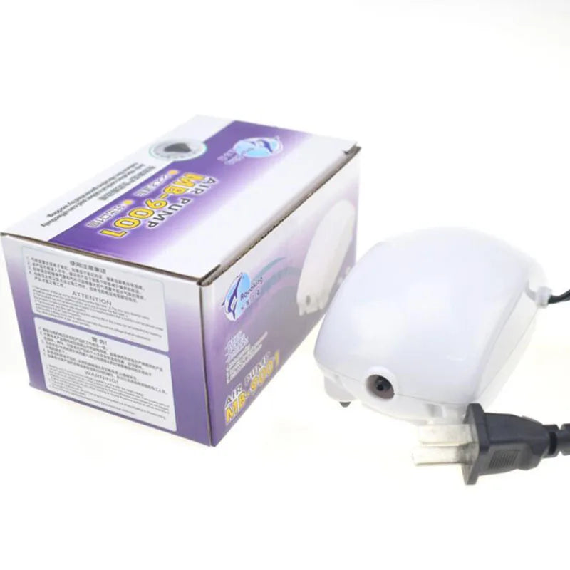 2.5W Aquarium Fish Tank Oxygen Air Pump Mini Air Compressor Pump Aquarium Fish Tank Oxygen Pump Ultra Low Noise Tank Accessories