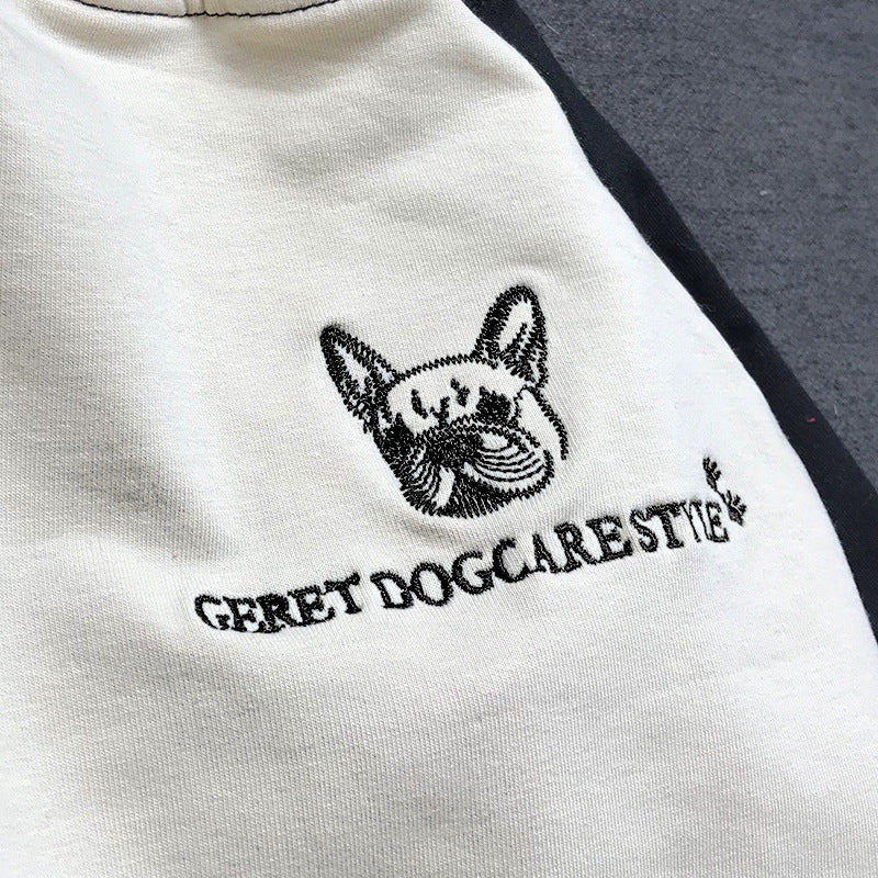 2022 Spring and Autumn New Style Pet Parent-child Clothing Bichon Cat Clothes Embroidered Dog Costumes