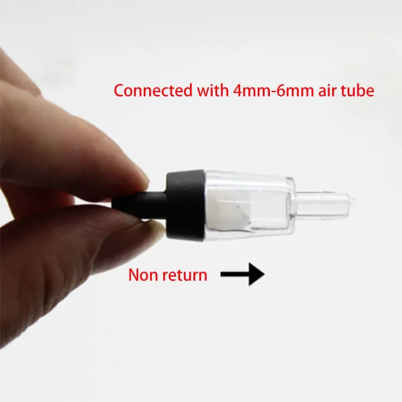 10pcs Plastic Aquarium Air Pump Check Valve Fish Tank 5 pcs One Way Non-Return Check Valve Aquarium Co2 System Air Pump