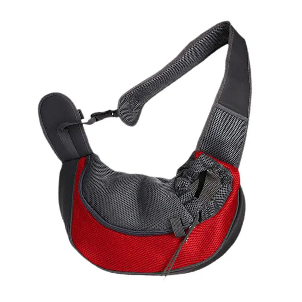 Large Space Pet Travel Shoulder Bag, Widened And Thickened Shoulder Strap Design Does Not Squeeze Breathable Mesh Pet Backpack