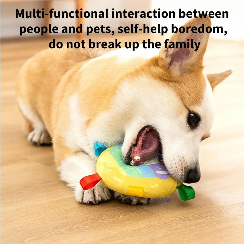Squeaky Pet Toys Dog Plush Sound Chew Toys Bbiscuit Shape Animal Squeaky Dog Chewing Toy Plush Dog Toys Puppy Chewing Sound Toy
