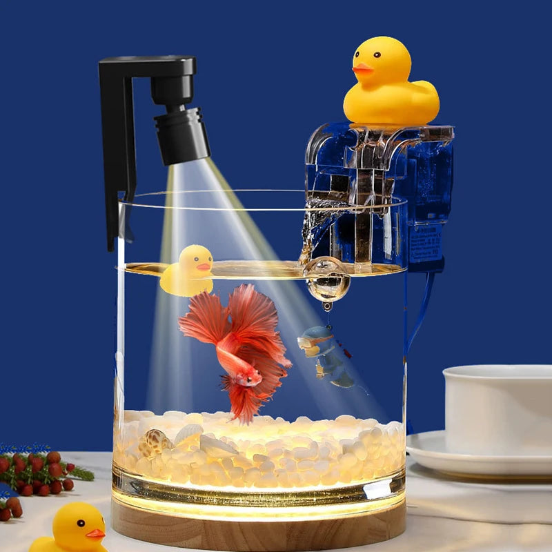 Mini Aquarium Light Clip Clamp USB Aquarium Light 360° Rotation Lighting Landscape Lamps For Small Betta Fish Tank New