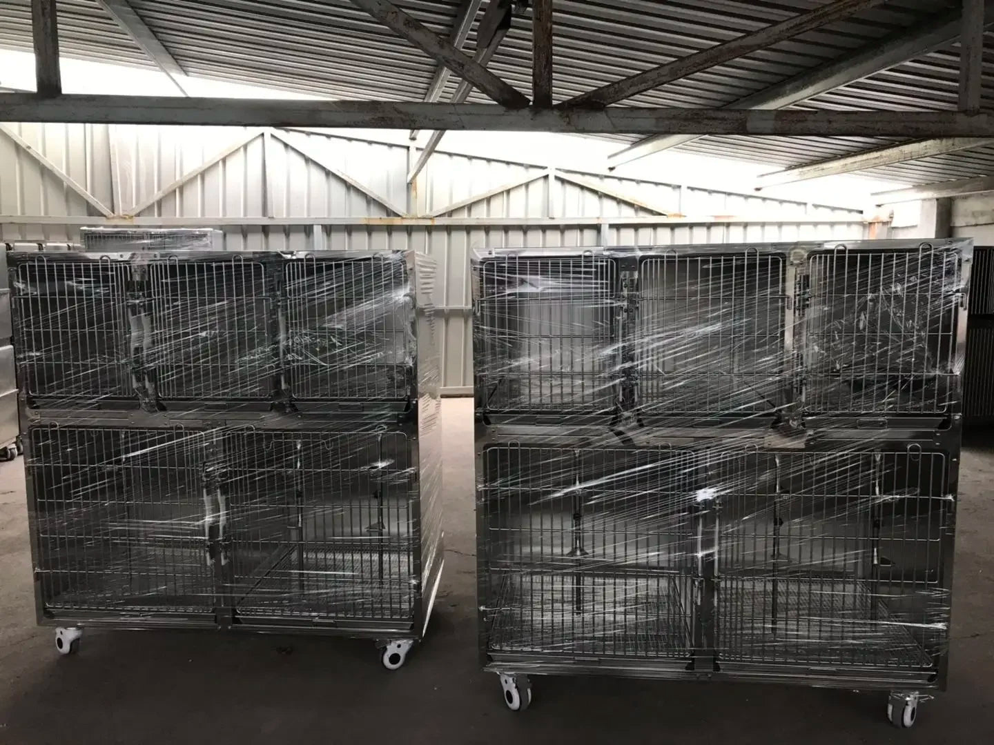 good price vet clinic veterinary Five parts of dog cat cage bank modular cage banks