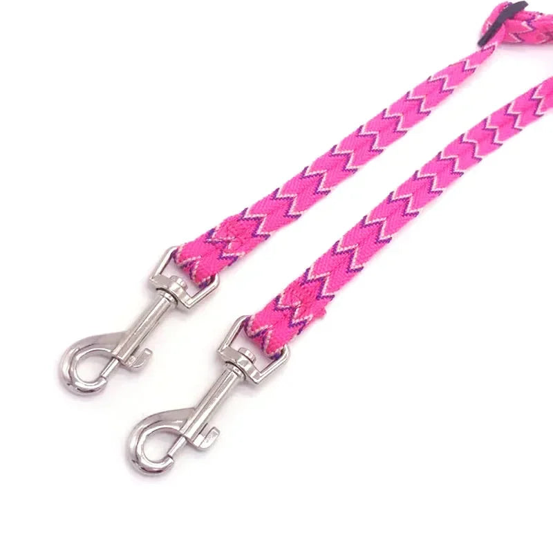 Two DOGS Leash Double Twin Lead Walking Leash Two Pets Cats Dual Couple Dog Leashes Nylon V Shape Leashes for Dog Cat Hot-Sale