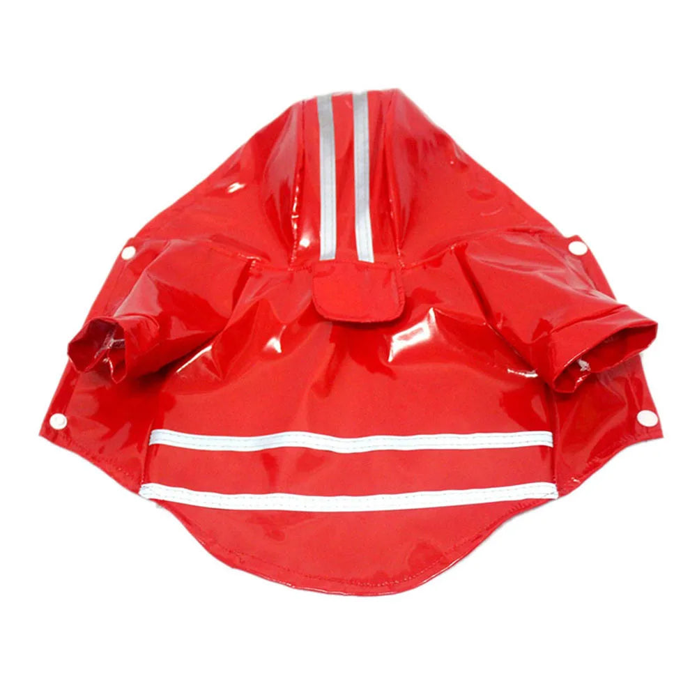 Dog Raincoat Waterproof Puppy Rain Jacket Outdoor Reflective Doggy Raincoat for Small Dogs Cats Pug Poncho Rainwear Pet Clothing