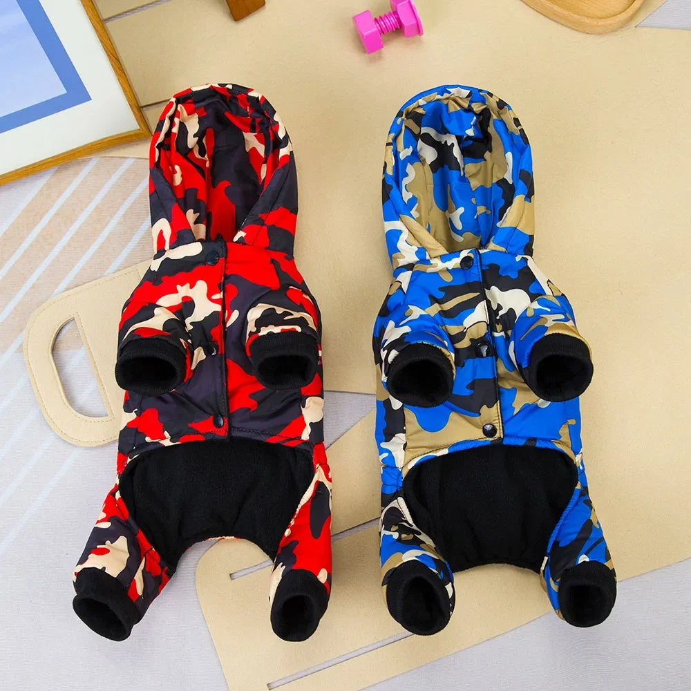 Waterproof Dog Coat Winter Warm Jacket for Small Dogs Reflective Cat Clothes Puppy Chihuahua Jumpsuit French Bulldog Pet Outfits