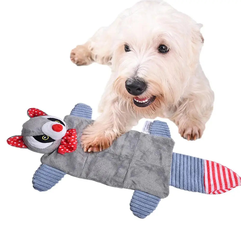 Stuffless Squeaky Dog Toys Interactive Plush Puppy Chew Toys With Squeakers Crinkle Interactive Toy No Stuffing With Squeakers