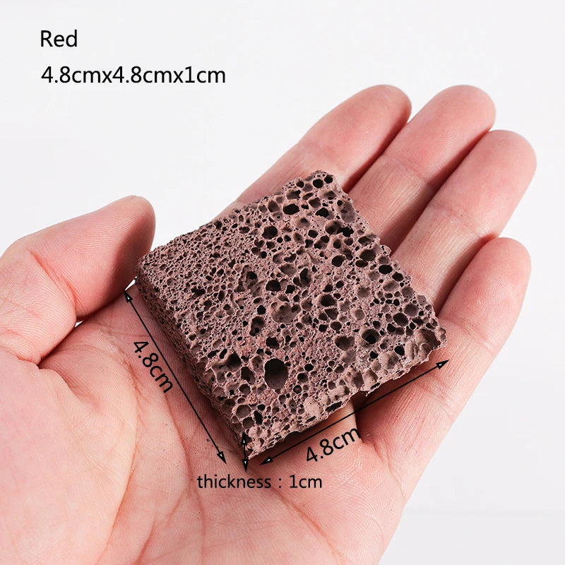 Volcanic Aquarium Decoration Fish Tank Plant Fixed Moss Water Grass Stone Slices Natural Volcanic Planting Slices Aquarium Decor