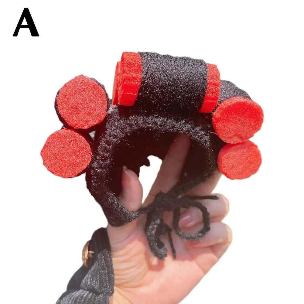 Cute Creative Pet Headdress Halloween Atmosphere Sense Wig Funny Pet Hat Pet Fashion Fun Curly Hair Photo Styling Headband Pet T