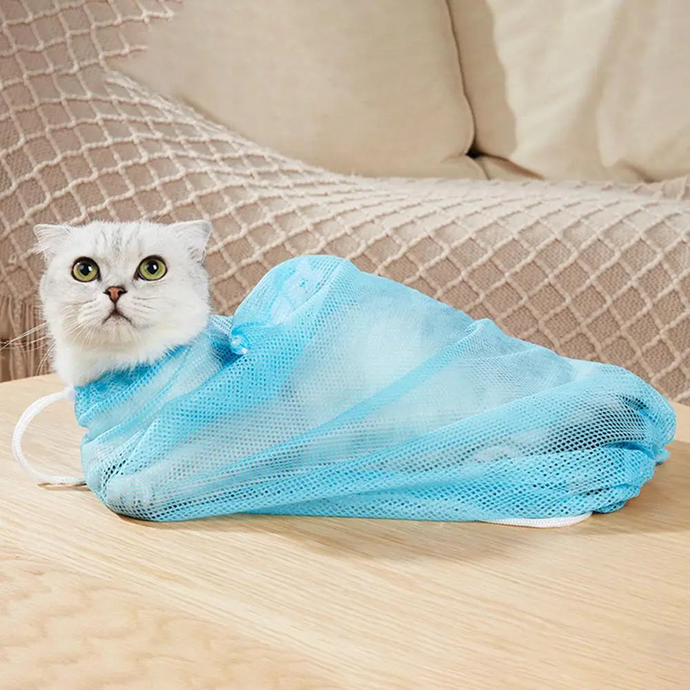 Adjustable Cat Toiletry Bag For Cats Special Bathing Nail Injection, Bathing Restraint Bag, Anti-bite And Anti-scr A1T7