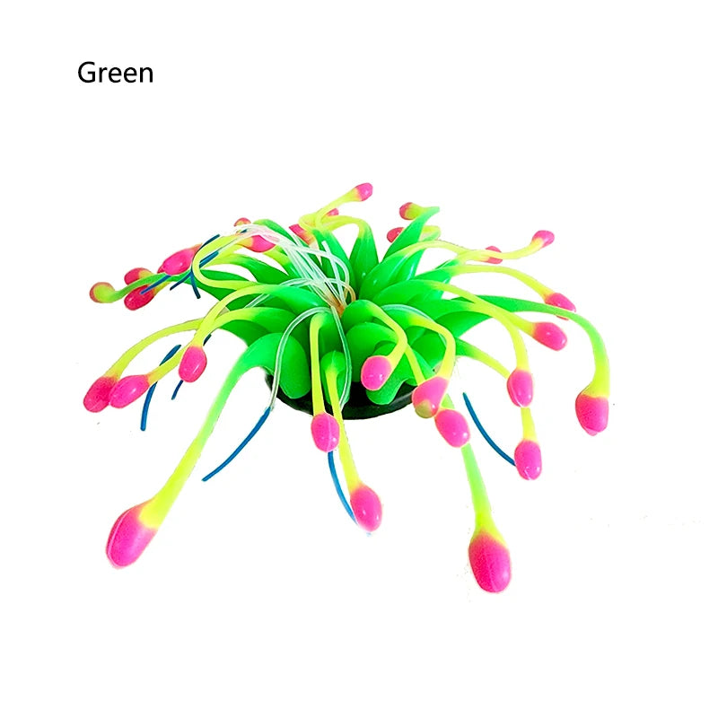 Artificial Underwater SiliconeCoral Aquarium Fish Tank Simulation Decoration Aquarium Backgrounds Plants Water Flower Beautiful