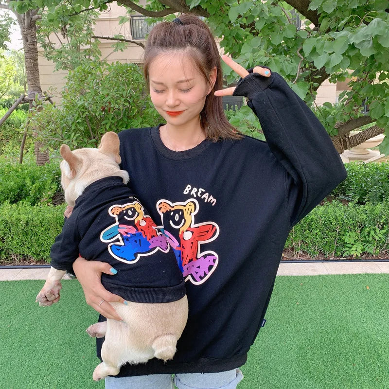 The New Dog Costume Dog Clothes for Small Dogs Parent-child Wear Spring and Autumn Pure Cotton Three Colors Seven Sizes
