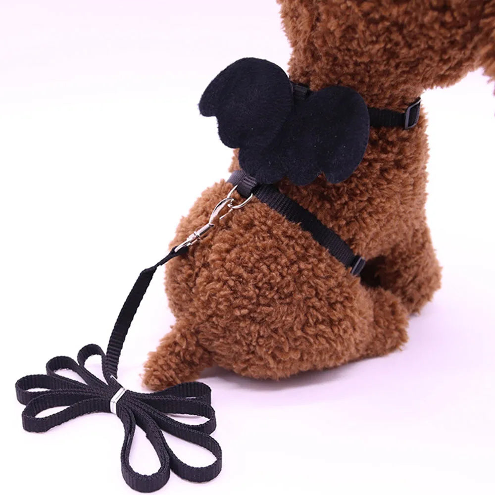 Small Animal Rabbit Harness with Leash Cute Bunny Collar Pet Bunny Supplies Cat Harness & Leash Set for Adult Guinea Pig Ferret