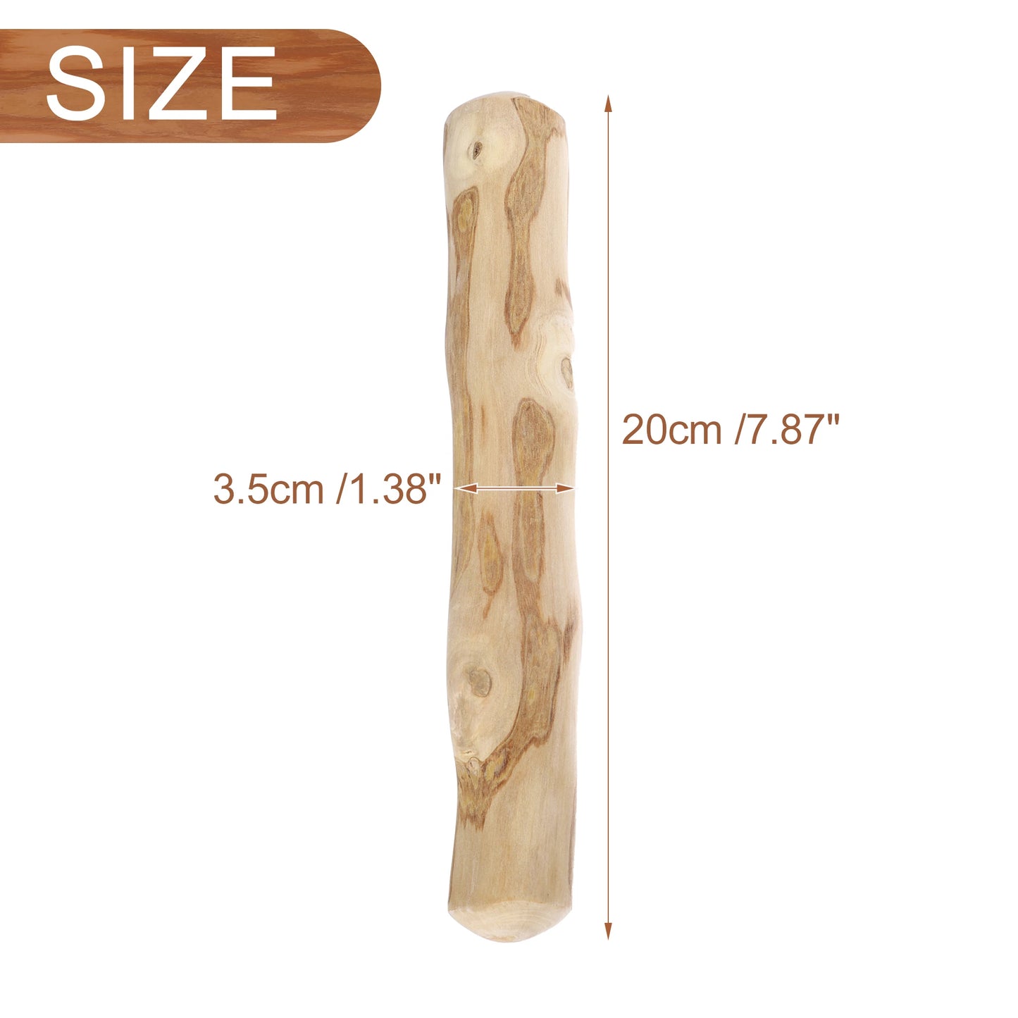 UXCELL Dog Chewable Woods for Boredom and Stimulating Wood Color Durable Bite Puppy Interactive Toy Pet Supplies
