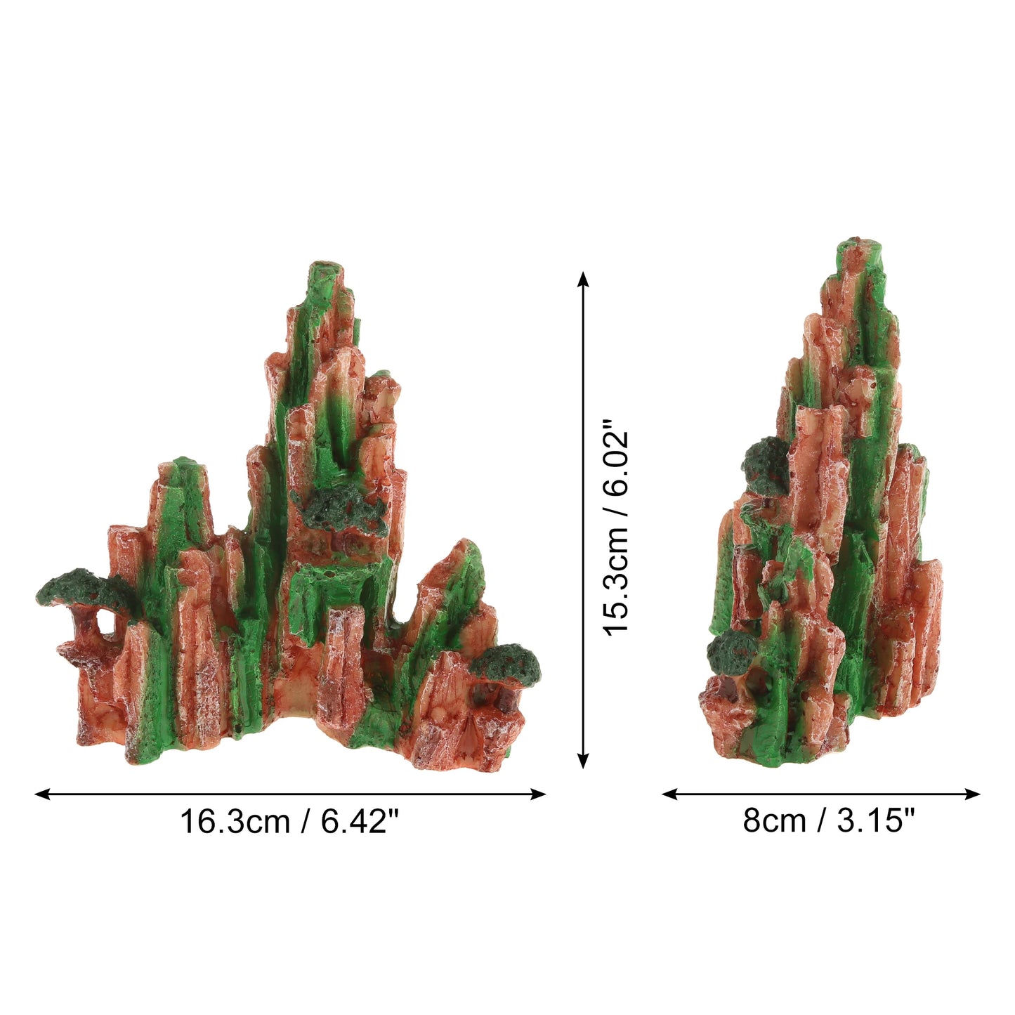 UXCELL Artificial Resin Rockery Fish Tank Landscape Aquarium Decor Mountain Hiding Cave Pet Supplies Ornament Accessories